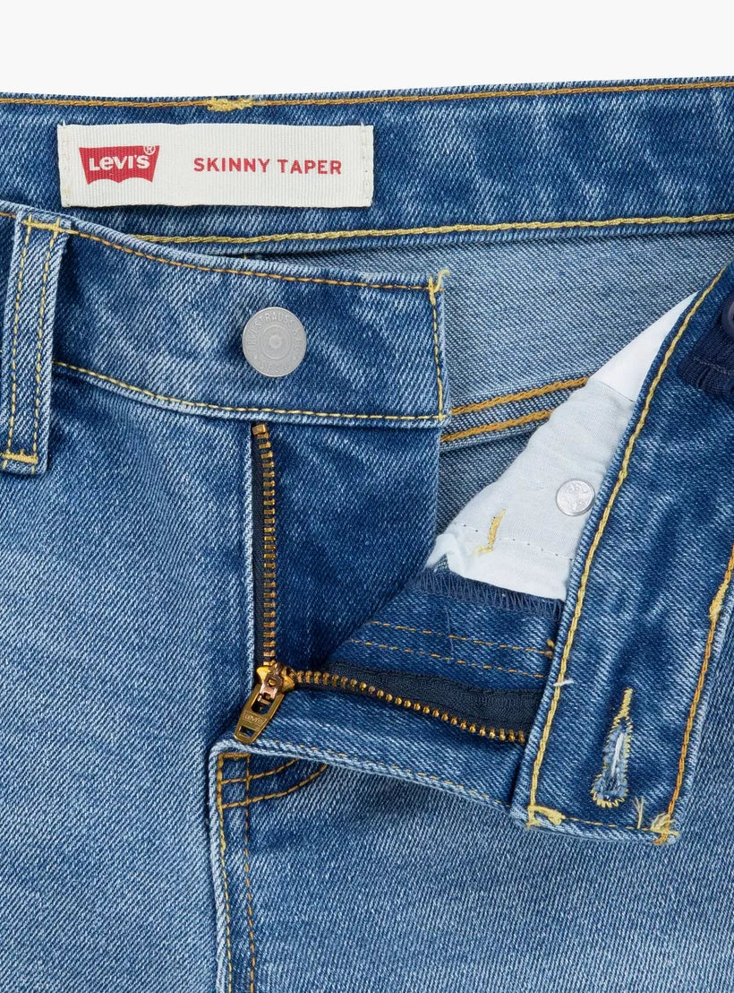 Skinny Ripped Taper Jeans Niño