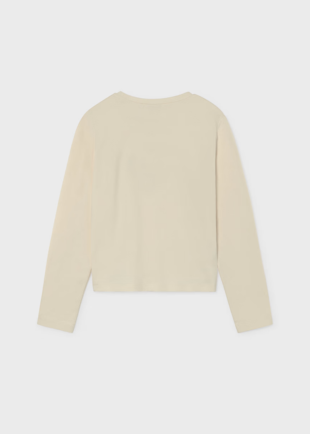 Camiseta Básica Bordado Crema