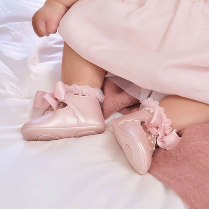 Zapatos Ceremonia Lazo Rosa
