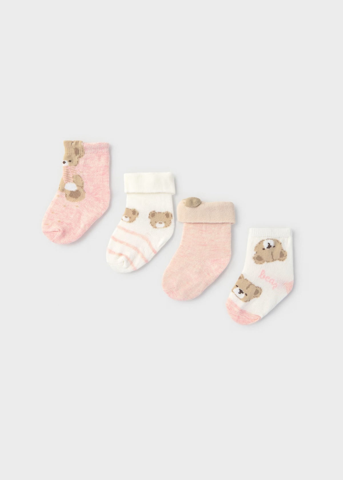 Pack 4 Calcetines Teddy Bear Rosa