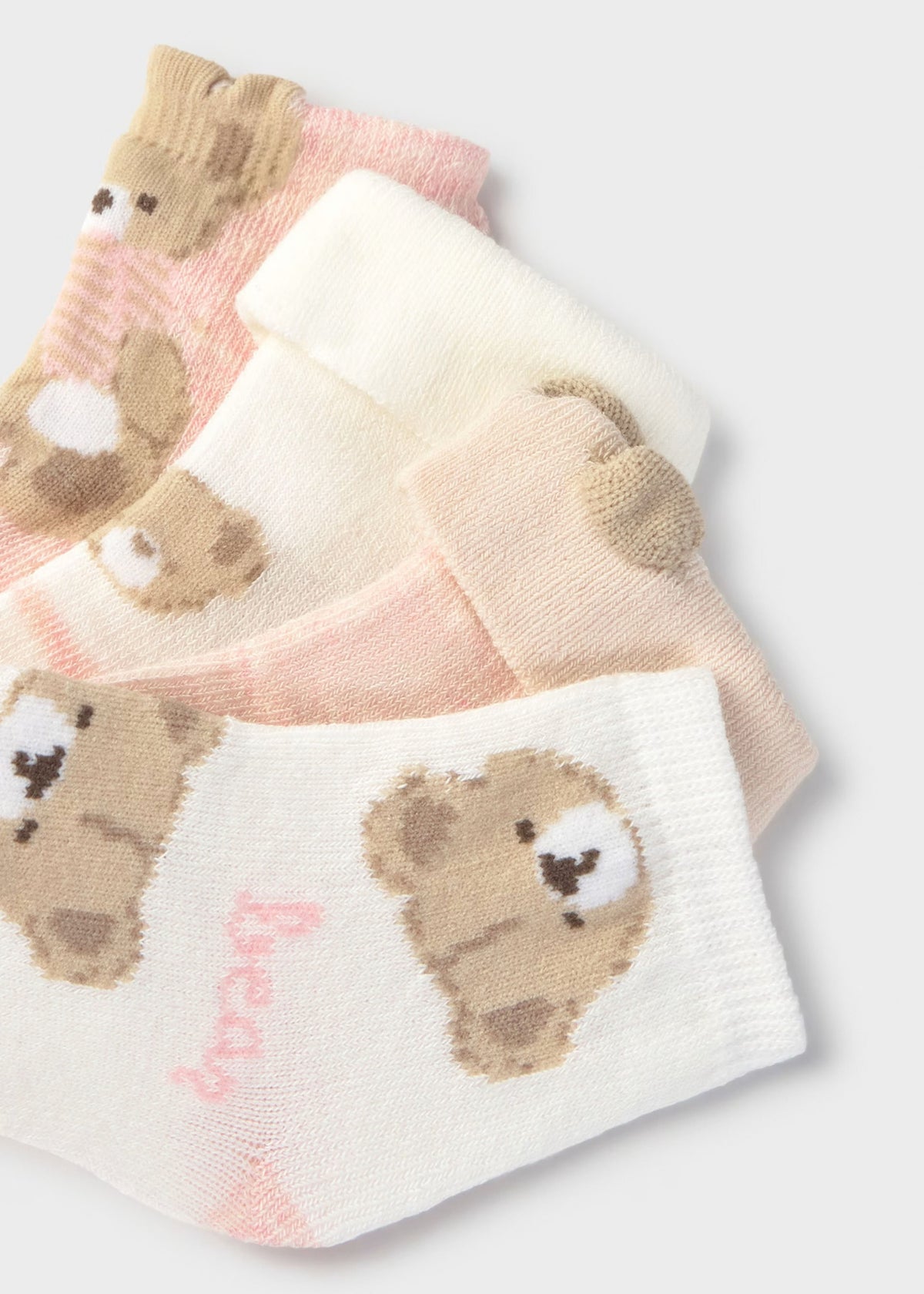 Pack 4 Calcetines Teddy Bear Rosa