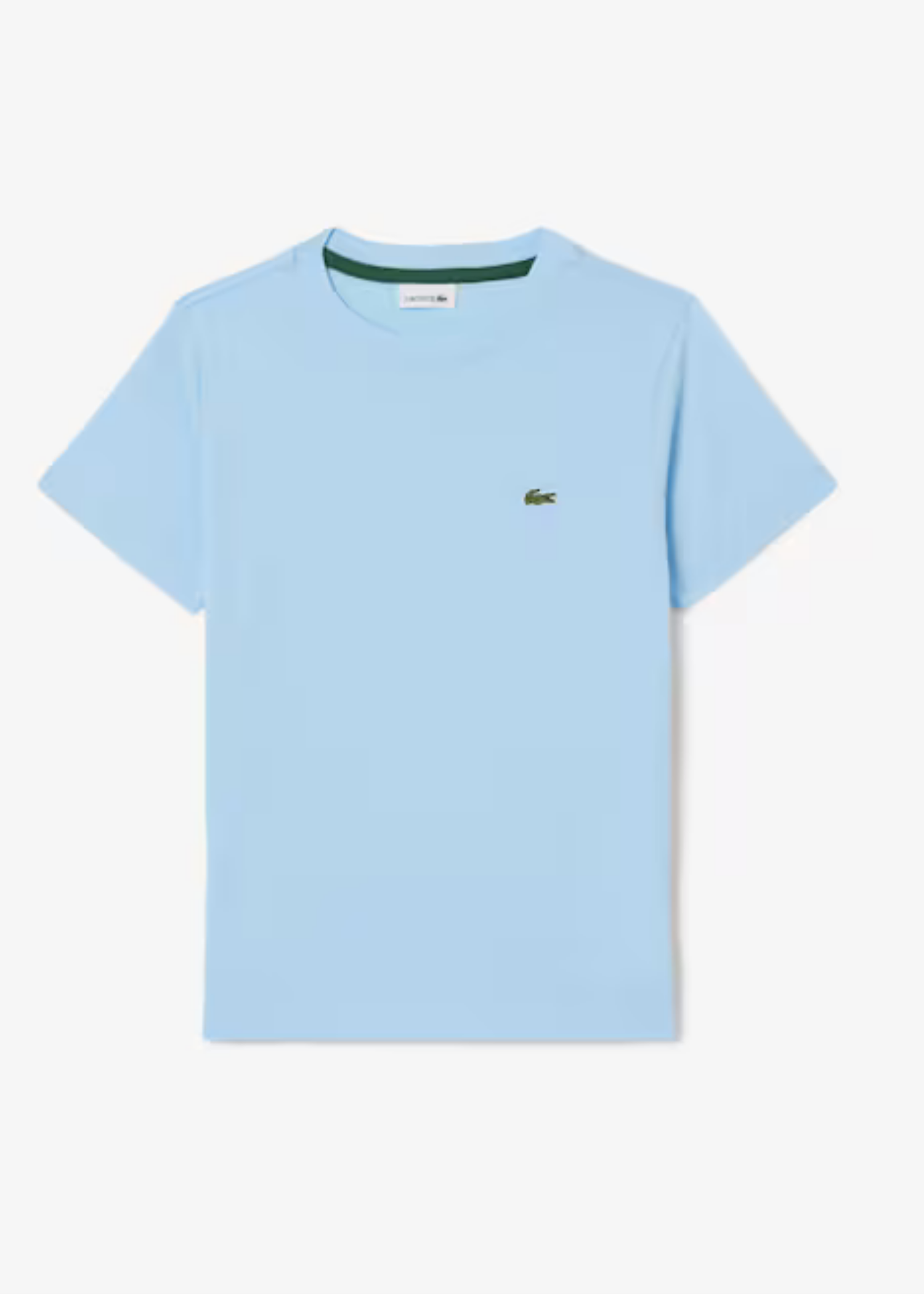 Camiseta Lacoste Celeste Logo Bordado