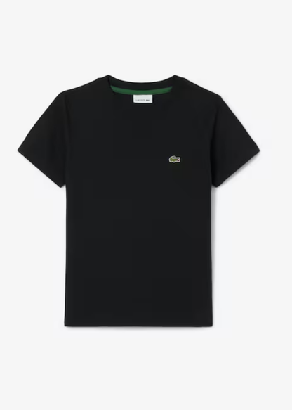 Camiseta Lacoste Negro Logo Bordado