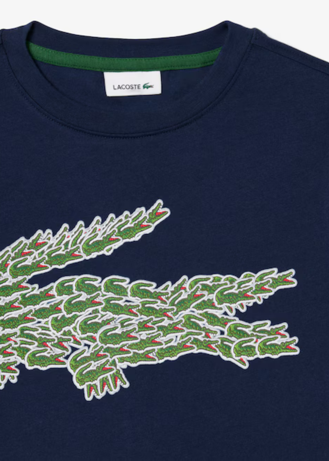 Camiseta Lacoste Azul Multi Croco