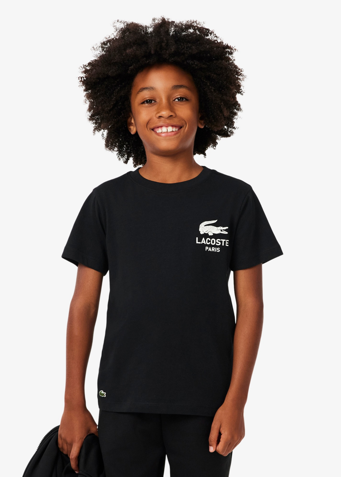 Camiseta Lacoste Negra Maxi Print