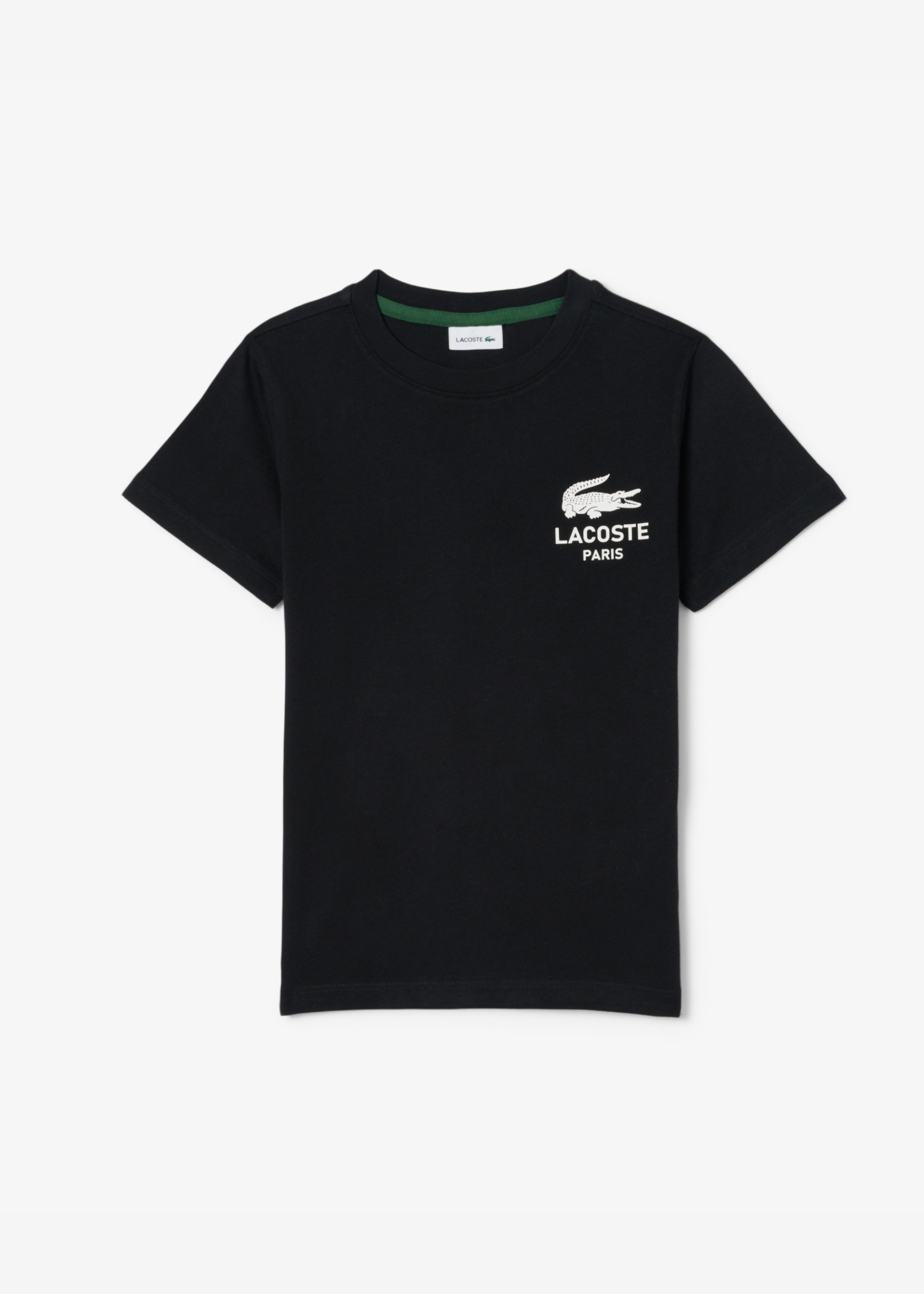 Camiseta Lacoste Negra Maxi Print