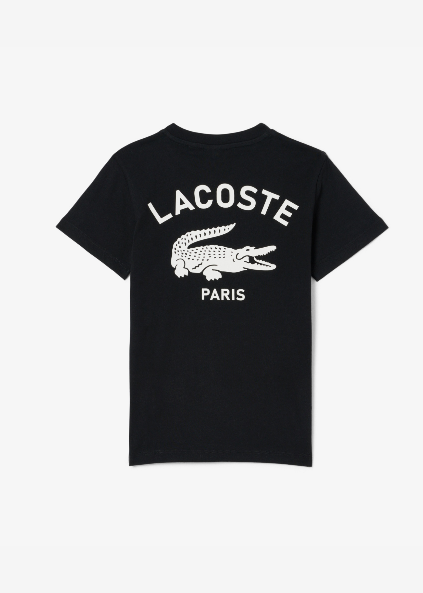 Camiseta Lacoste Negra Maxi Print