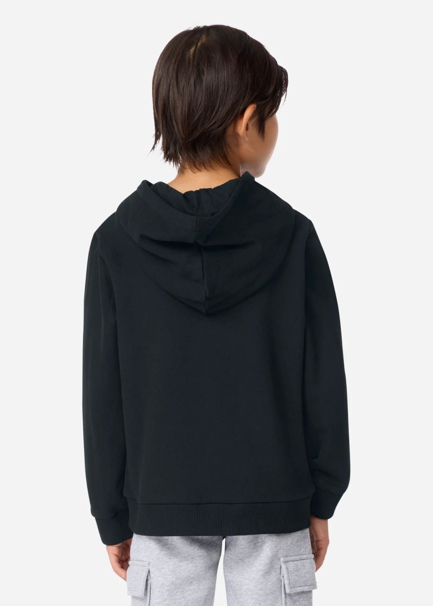 Hoodie Maxi Logo Lacoste Negro