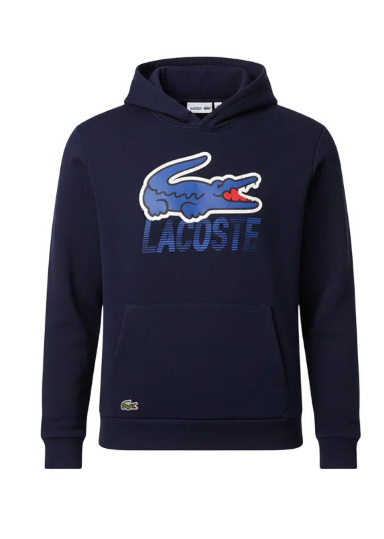 Hoodie Maxi Logo Lacoste Azul