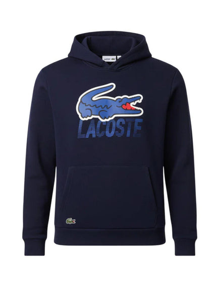 Hoodie Maxi Logo Lacoste Azul