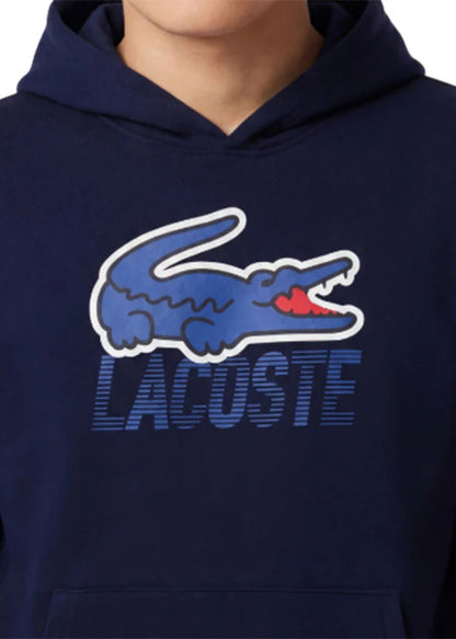 Hoodie Maxi Logo Lacoste Azul
