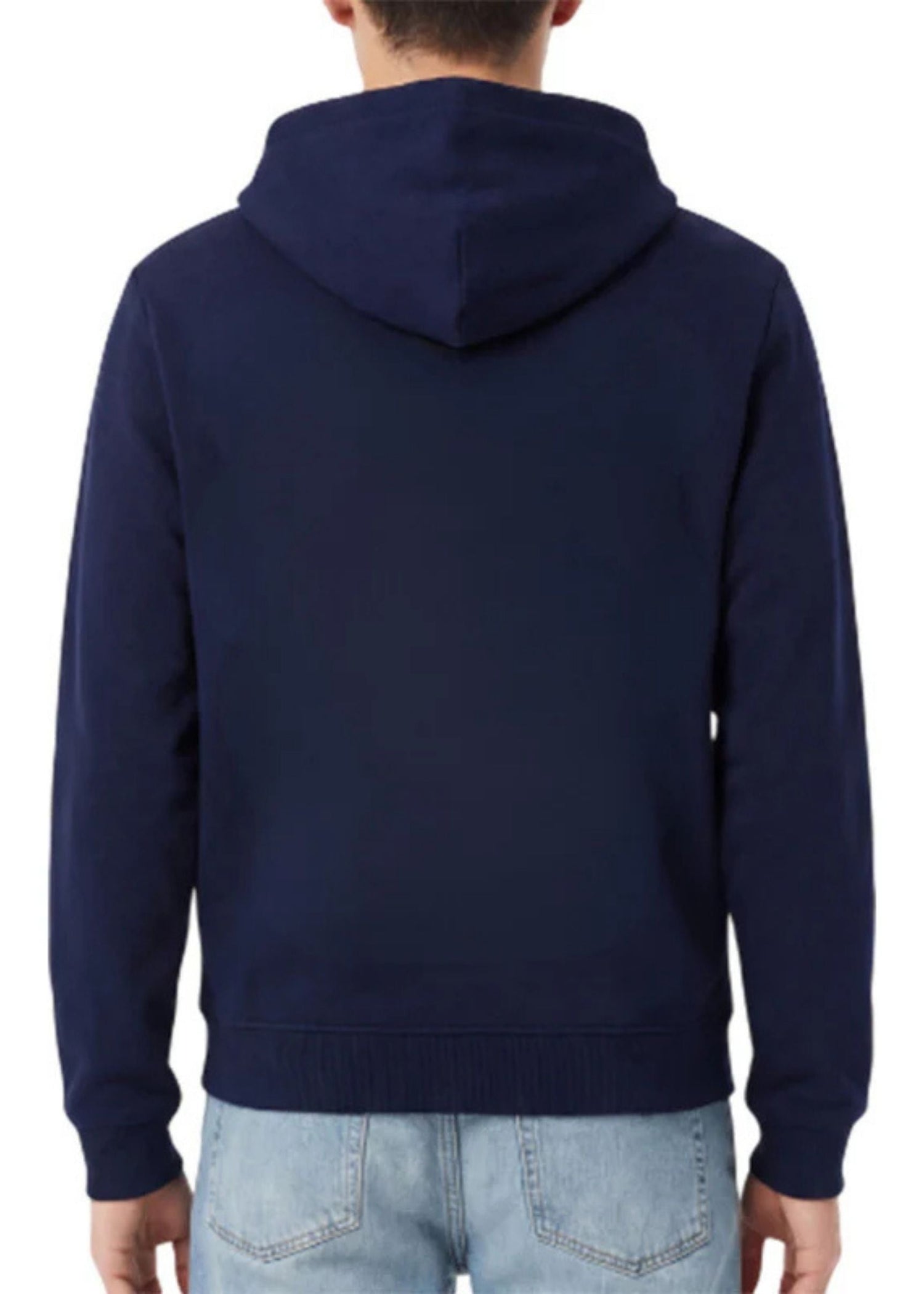 Hoodie Maxi Logo Lacoste Azul