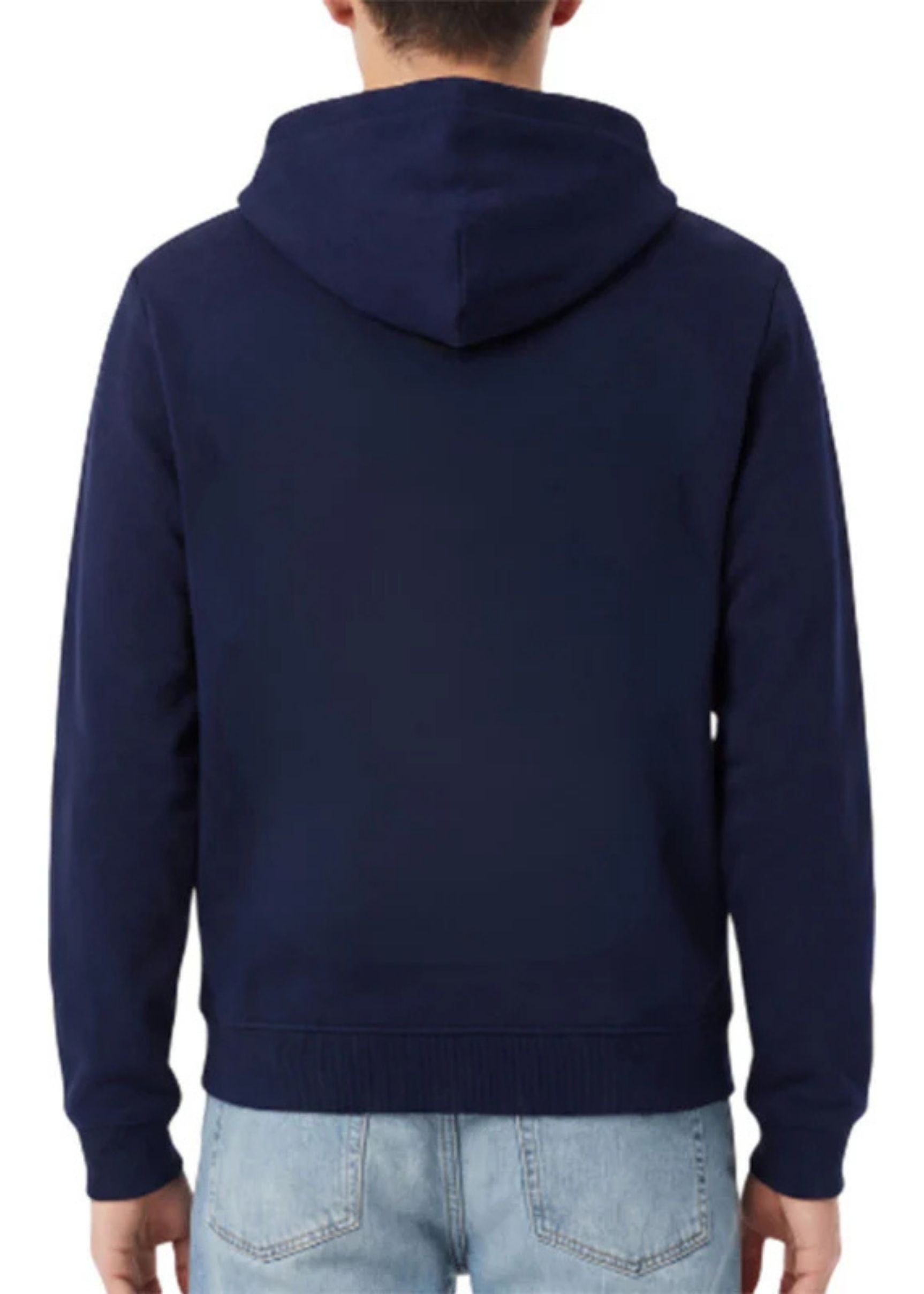 Hoodie Maxi Logo Lacoste Azul