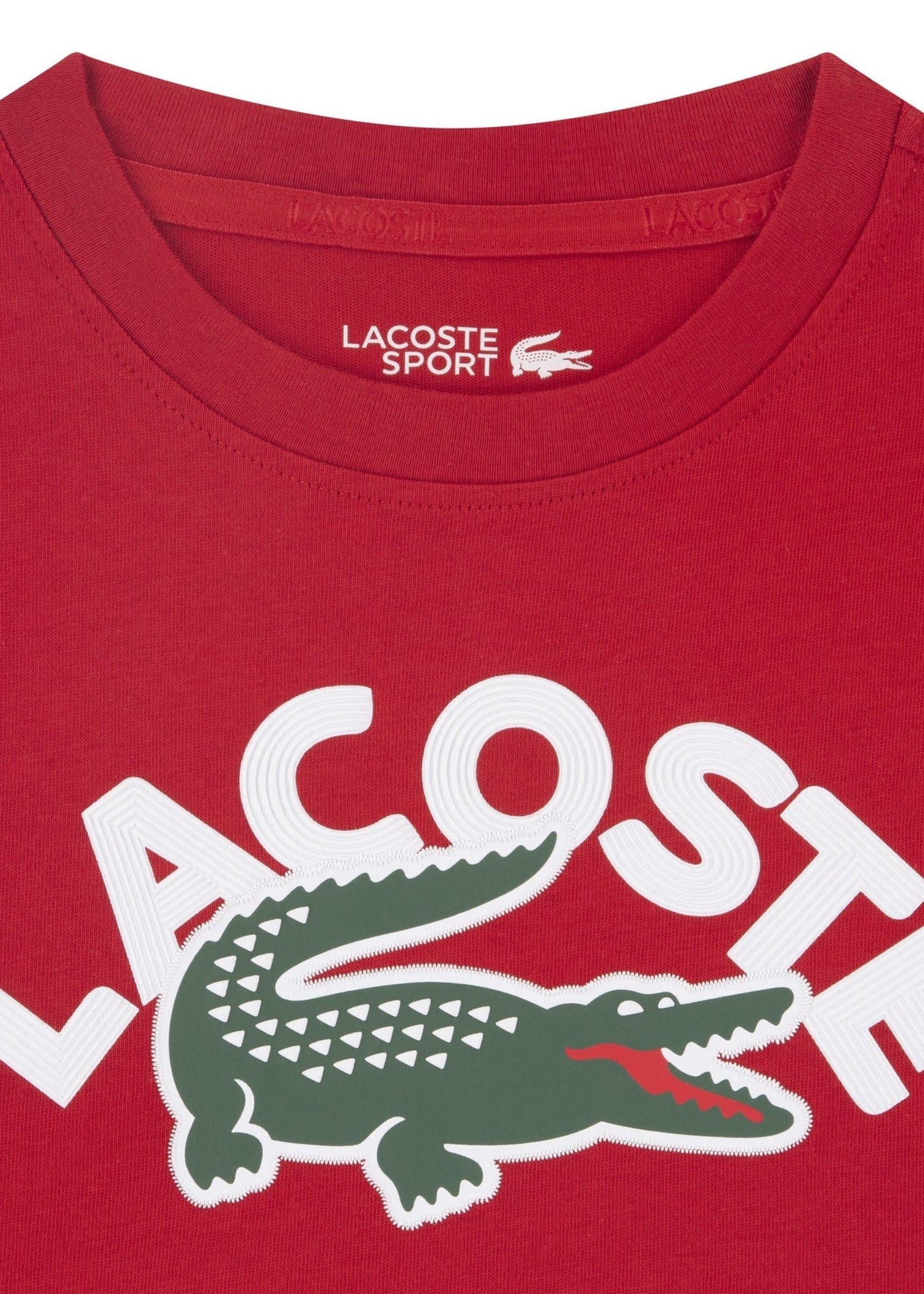 Camiseta Lacoste Maxi Logo Rojo