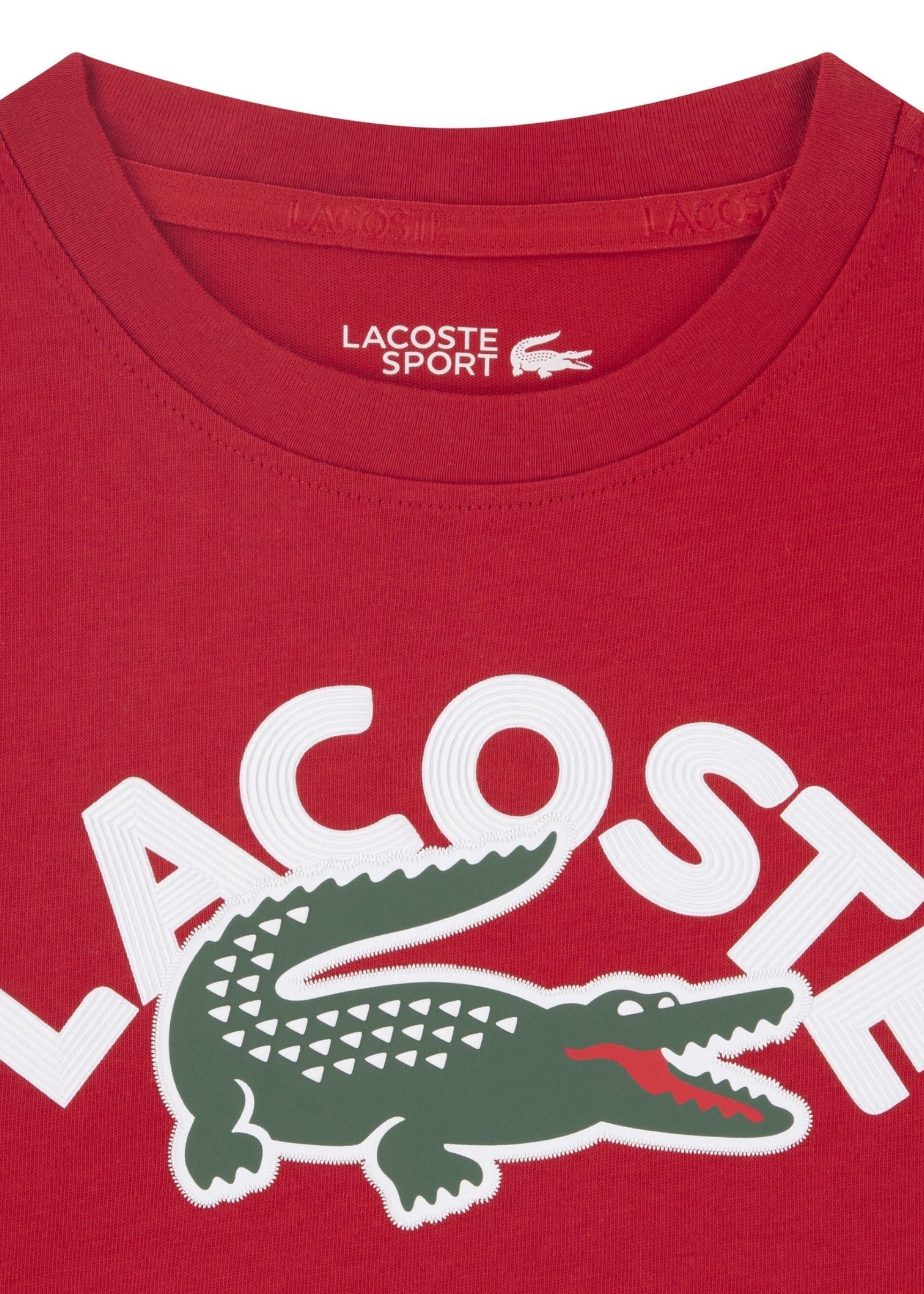 Camiseta Lacoste Maxi Logo Rojo