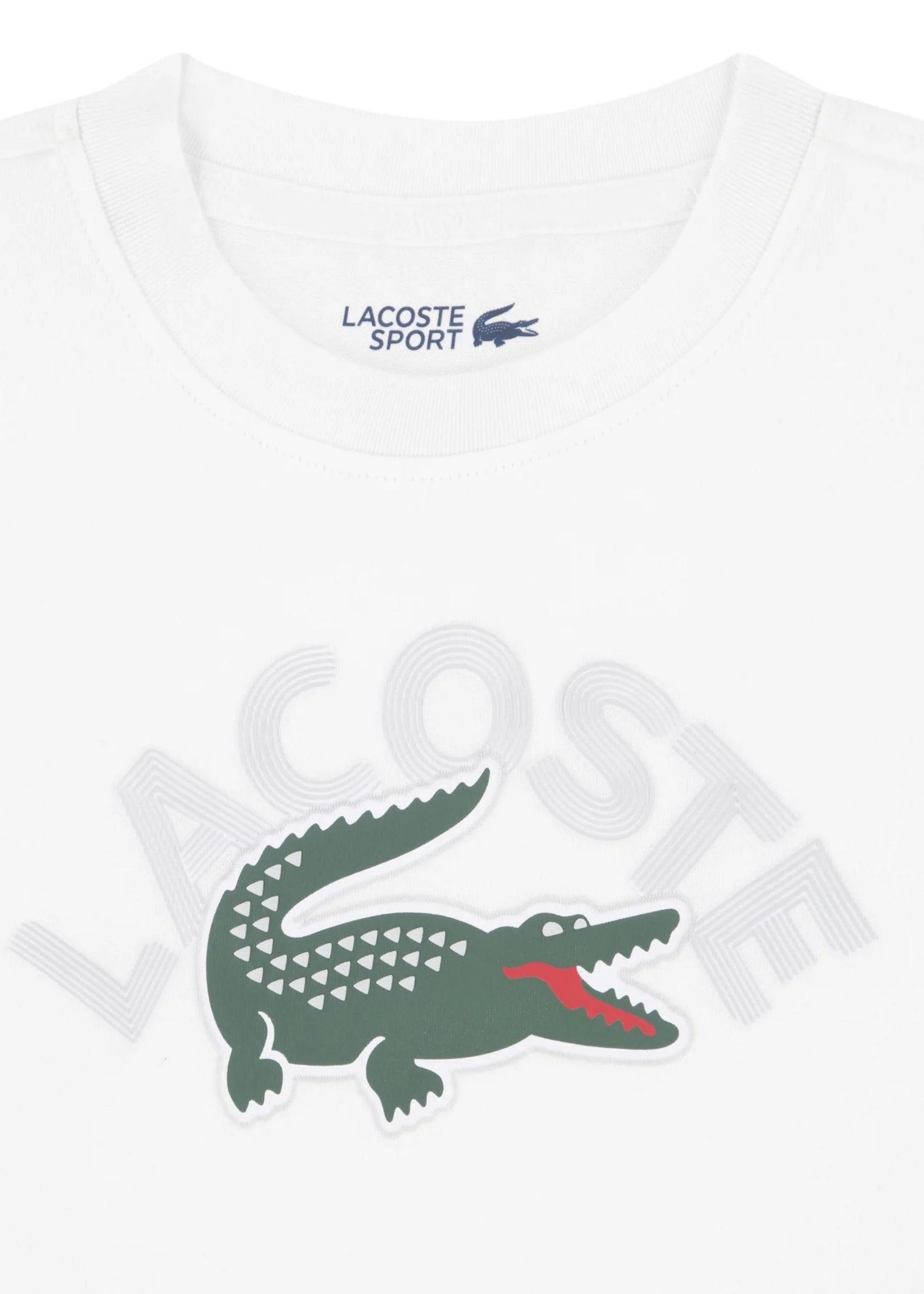 Camiseta Lacoste Maxi Logo Blanco