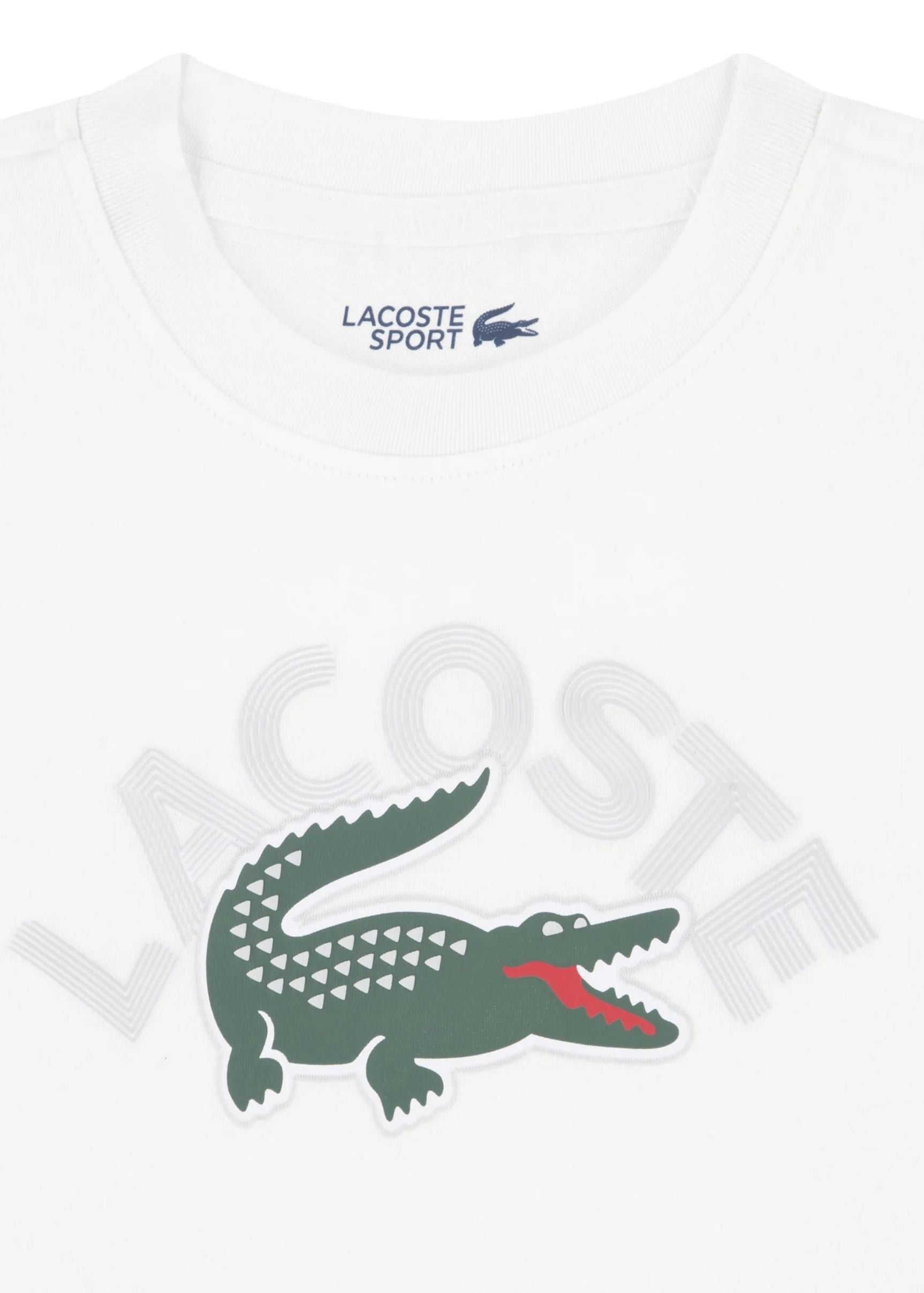 Camiseta Lacoste Maxi Logo Blanco