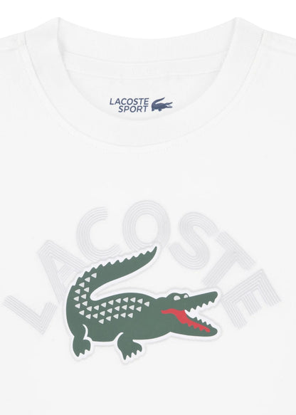 Camiseta Lacoste Maxi Logo Blanco
