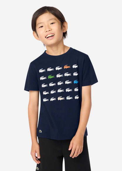 Camiseta Croc Grid Azul