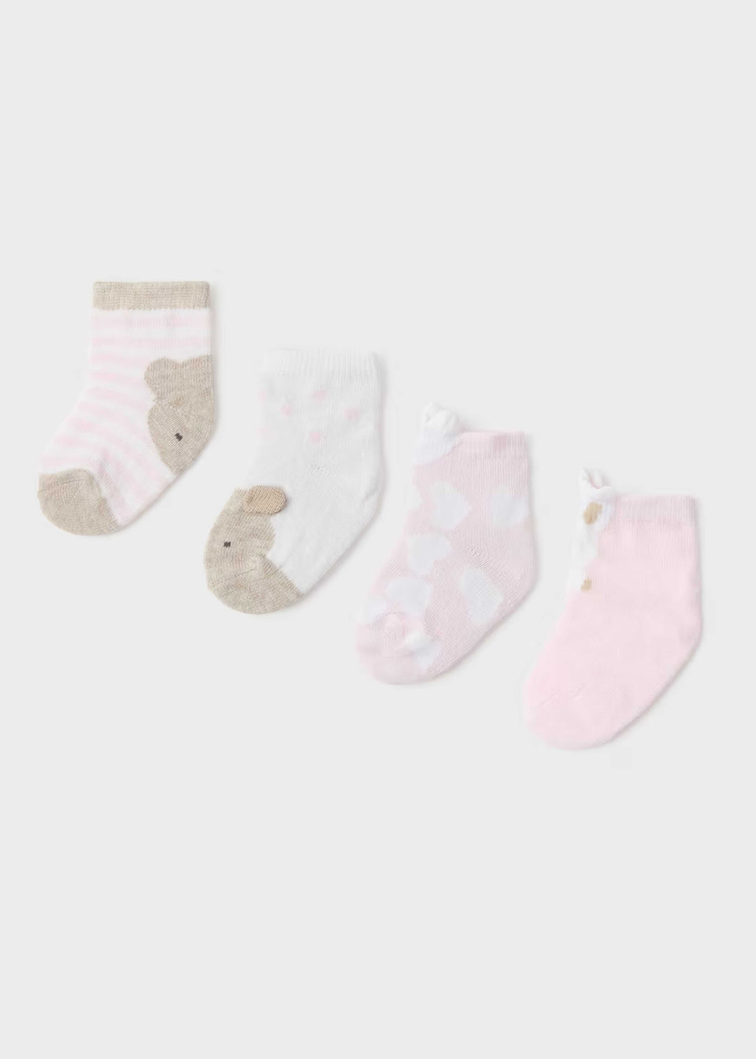Pack 4 Calcetines Rosa Bunny New Born
