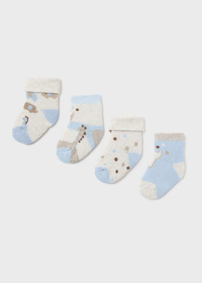 Pack 4 Calcetines Celeste Newborn