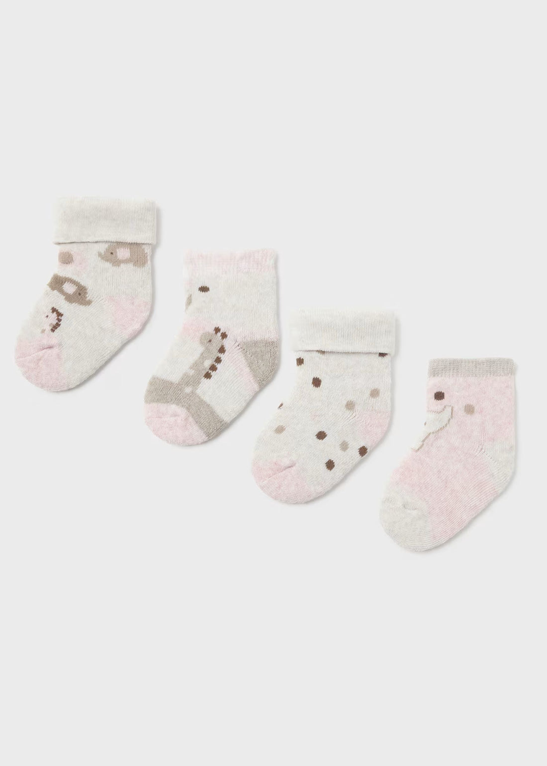 Pack 4 Calcetines Rosa Newborn