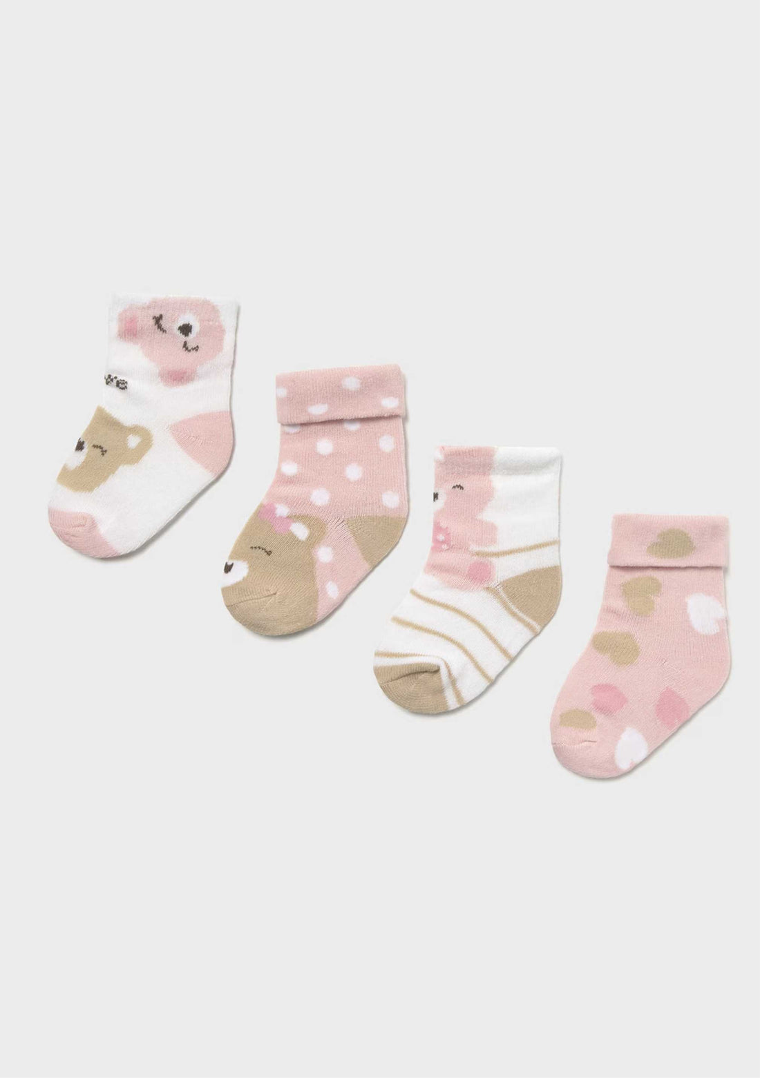 Pack 4 Calcetines Rosa Newborn