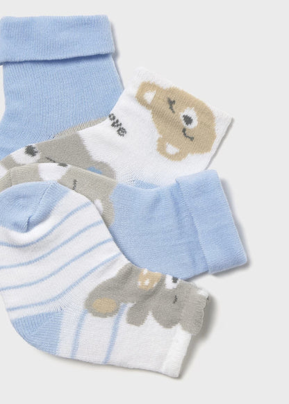 Pack 4 Calcetines Celeste Newborn