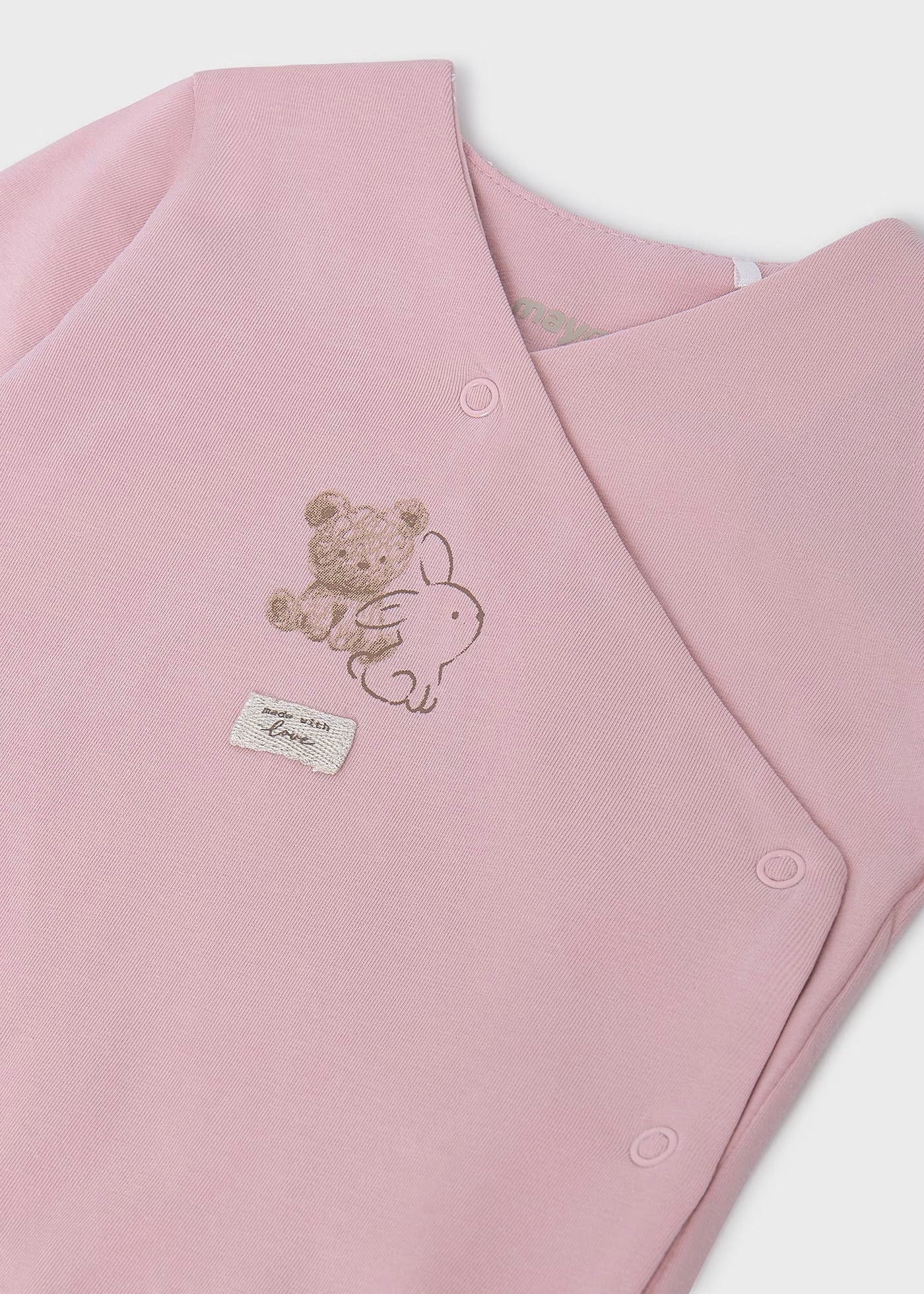 Primera Muda 3 Piezas Pijama Rosa