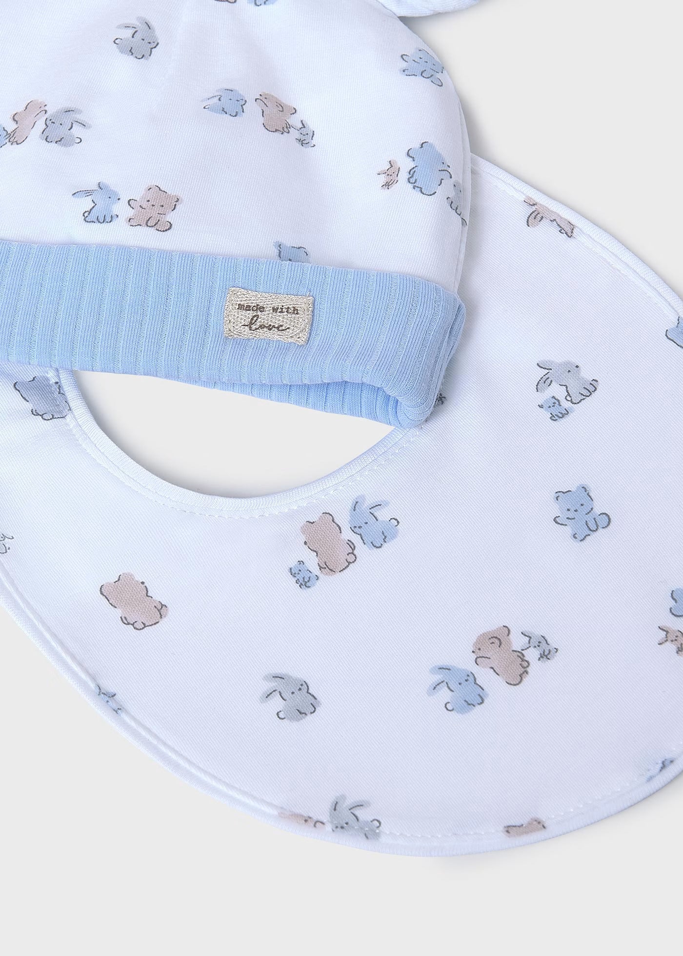 Primera Muda 3 Piezas Pijama Celeste