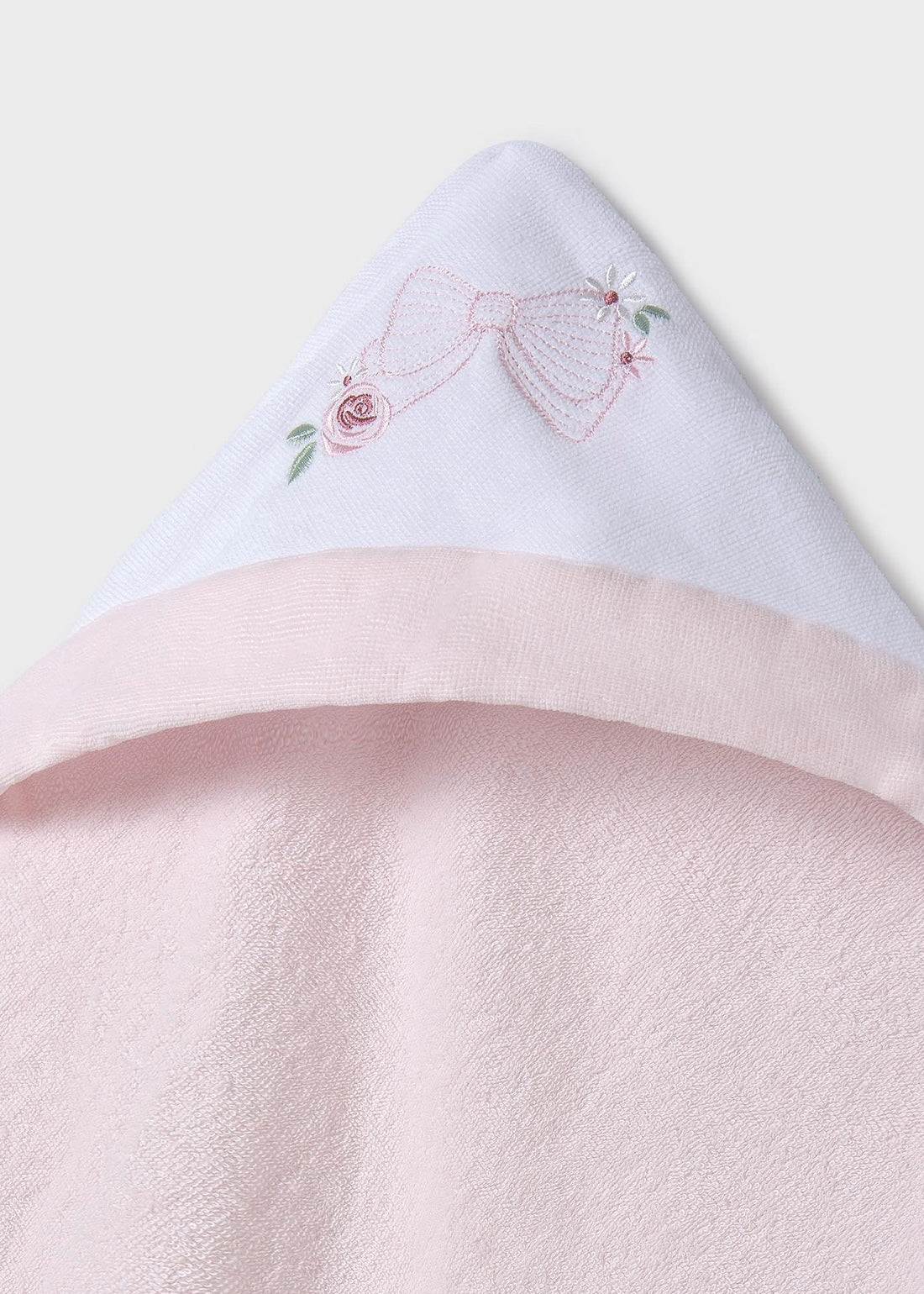 Toalla Capa Algodón Rosa Newborn