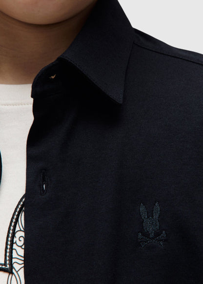 Camisa Jim Algodón | Spandex Negra