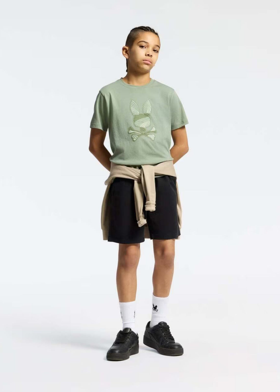 Camiseta Gráfica Baxter Algodón Oliva