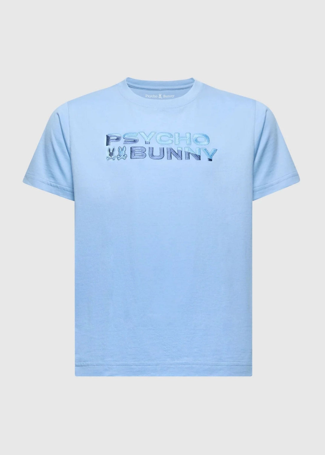 Camiseta Bordada Berni Algodón Azul Claro