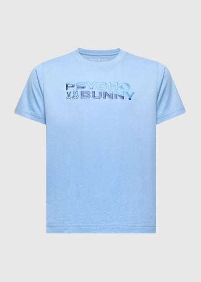 Camiseta Bordada Berni Algodón Azul Claro