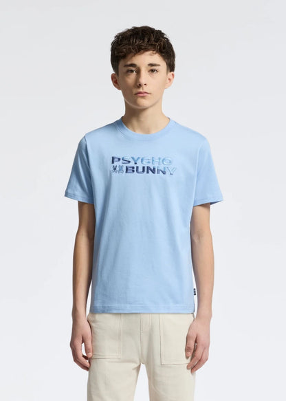 Camiseta Bordada Berni Algodón Azul Claro