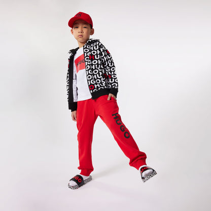 Pantalón Jogger Rojo HUGO Niño