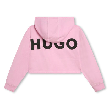 Hoodie Cropped Rosado Niña