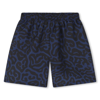 Bermuda Azul Animal Print Niño