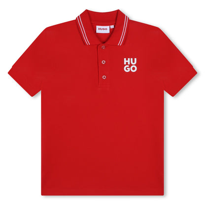 Polo Rojo Piqué Niño