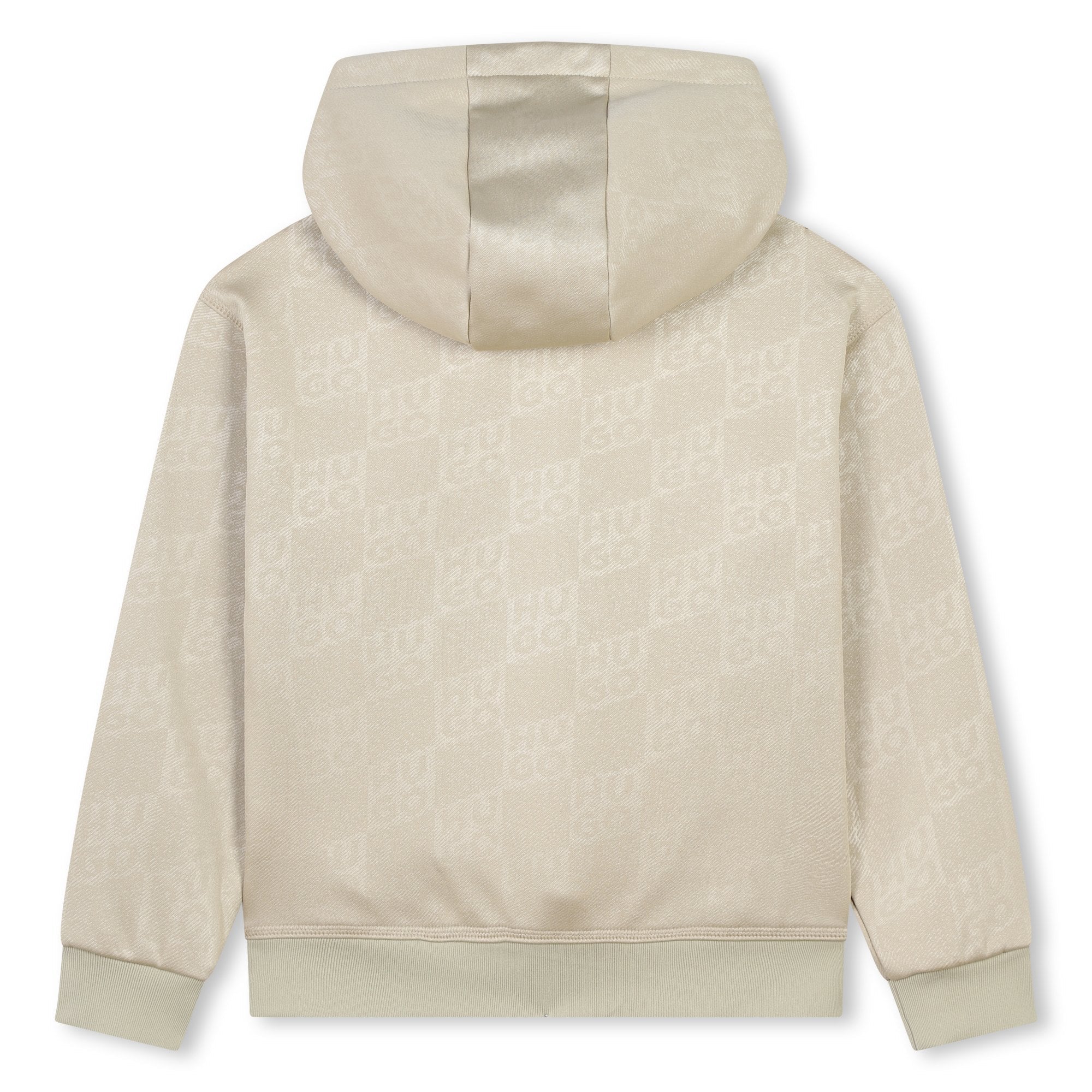 Buzo Hooded Beige Monograma Niño