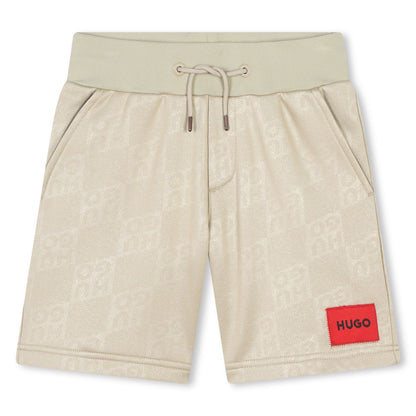 Bermuda Deportiva Monograma Beige Niño