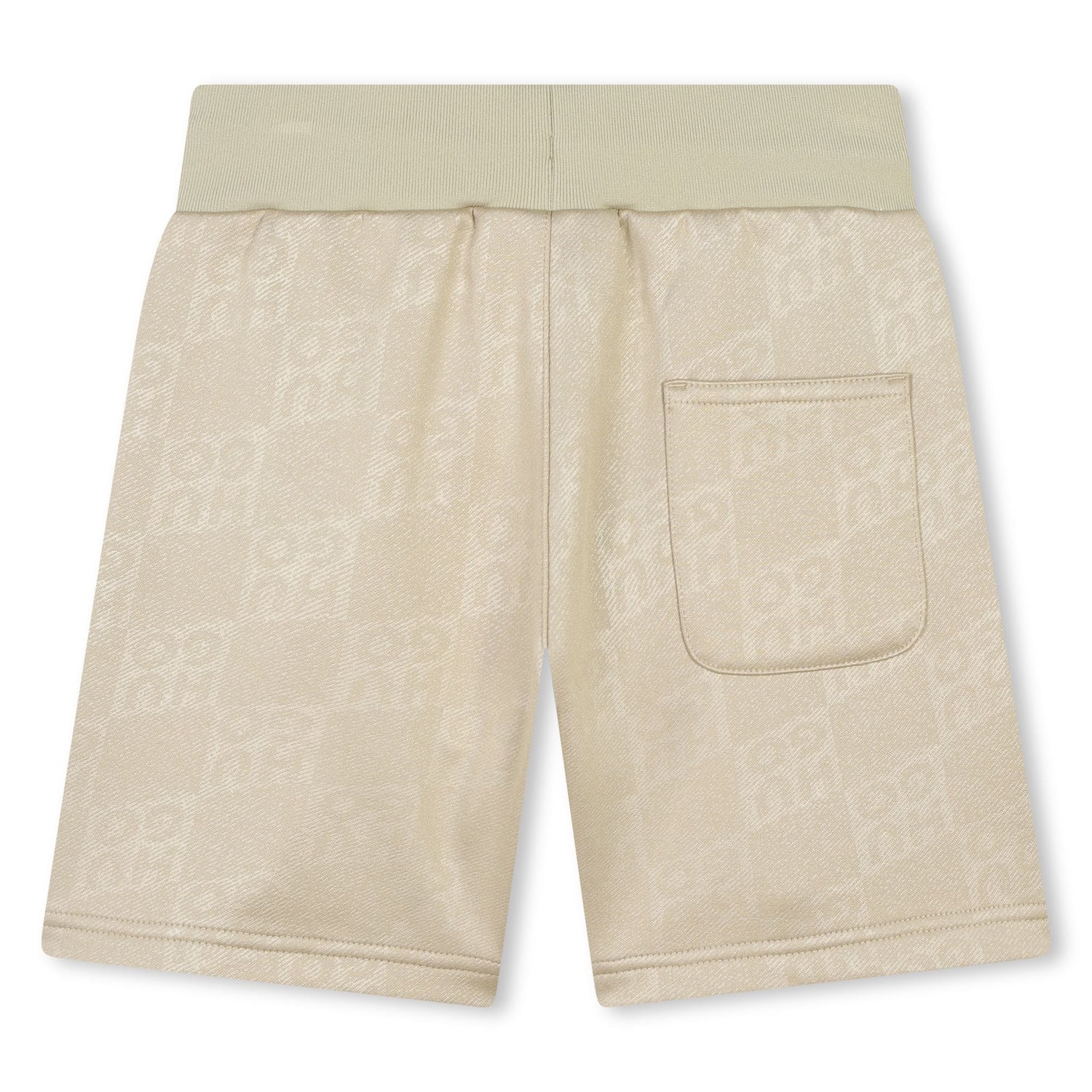 Bermuda Deportiva Monograma Beige Niño