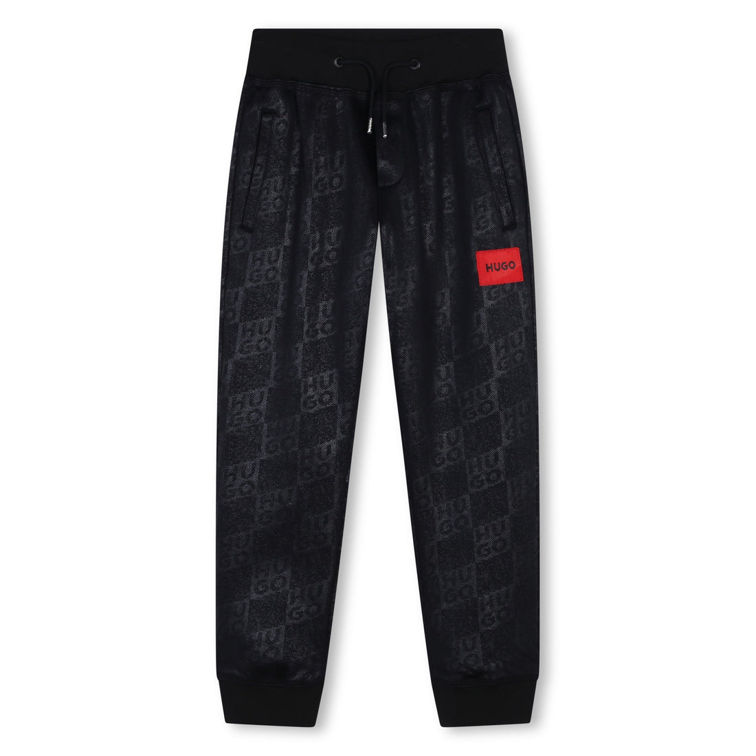 Jogger Monograma Cuadros Negro Niño