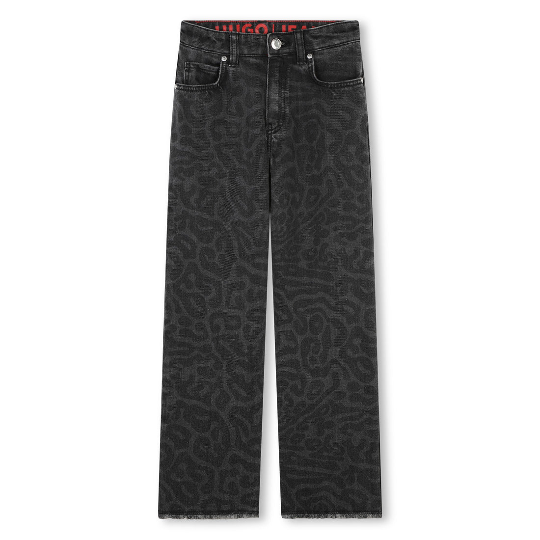 Jean Animal Print Negro Niña