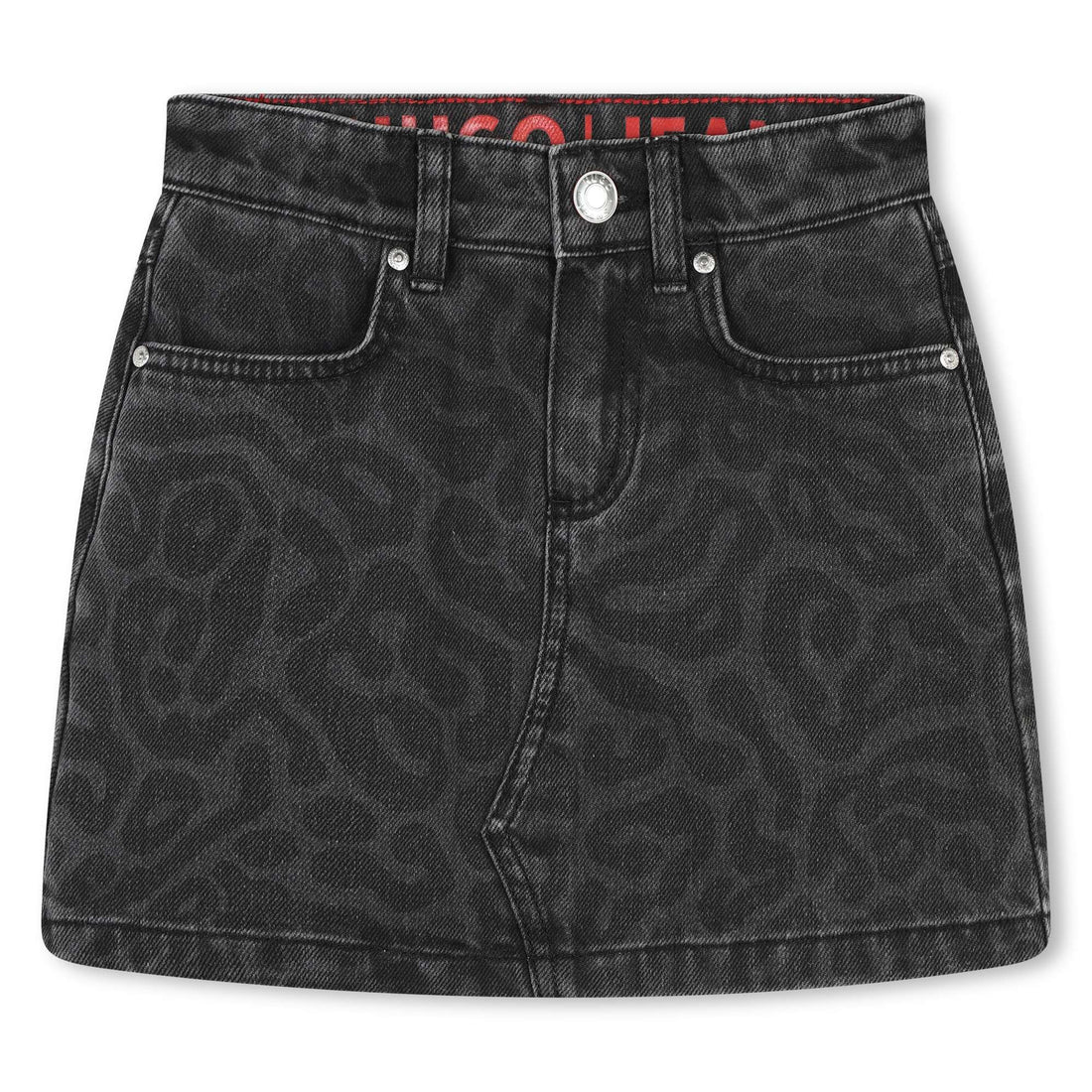 Falda Animal Print Negra Niña