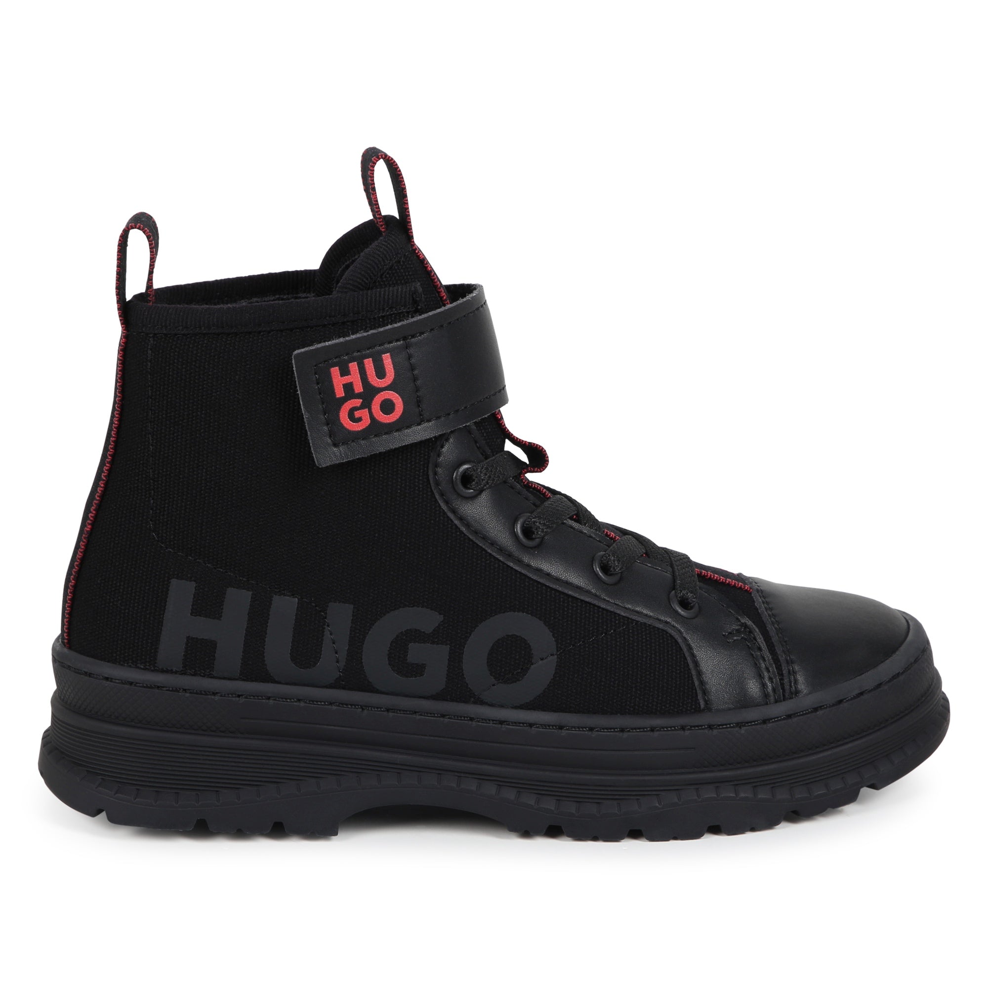 Botas Negras Velcro Niño