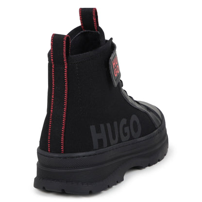 Botas Negras Velcro Niño