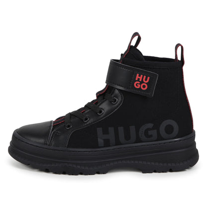 Botas Negras Velcro Niño