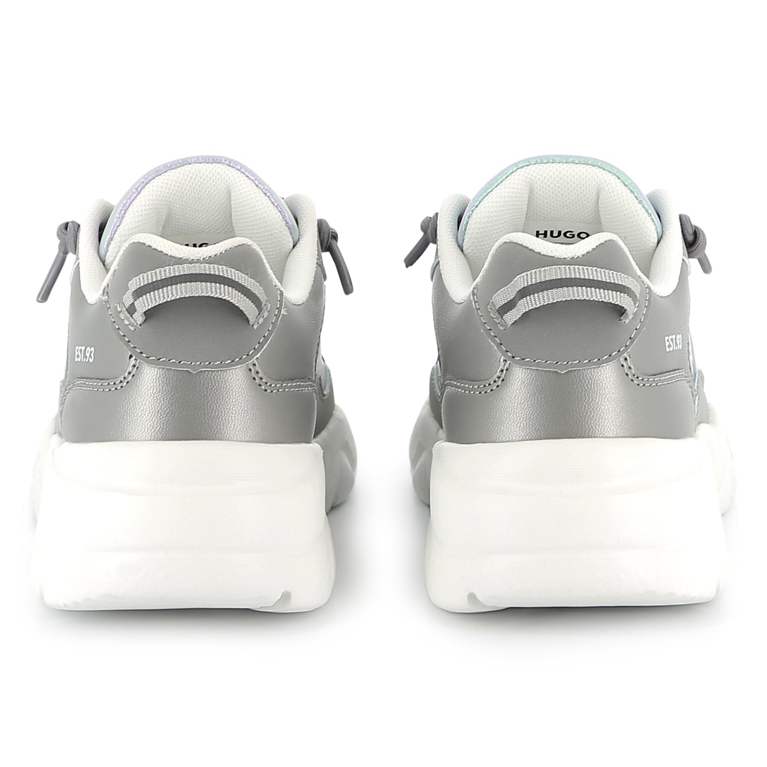 Zapatillas Tafetán Plata Iridiscente